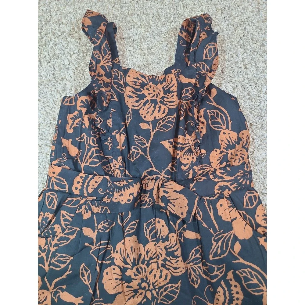 Janie and Jack Floral‎ Ruffle Romper Size 4